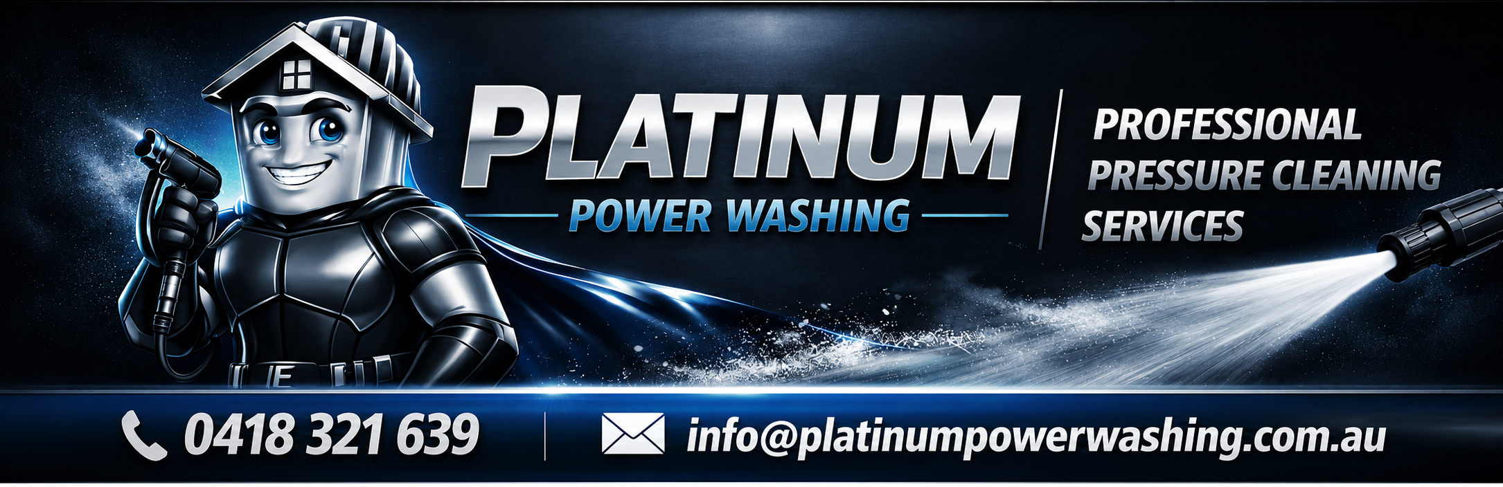 Platinum Power Washing — Professional Pressure Cleaning Services. Call 0418 321 639